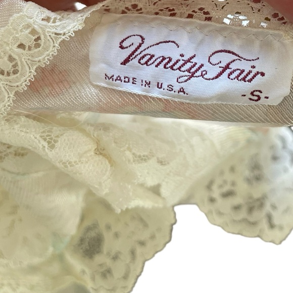 Vanity Fair Vintage 60s Boho Pastel Floral Two Piece Lingerie Slip Peignoir Set - Picture 11 of 16